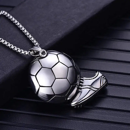 Soccer Shoe Pendant Necklace for Men