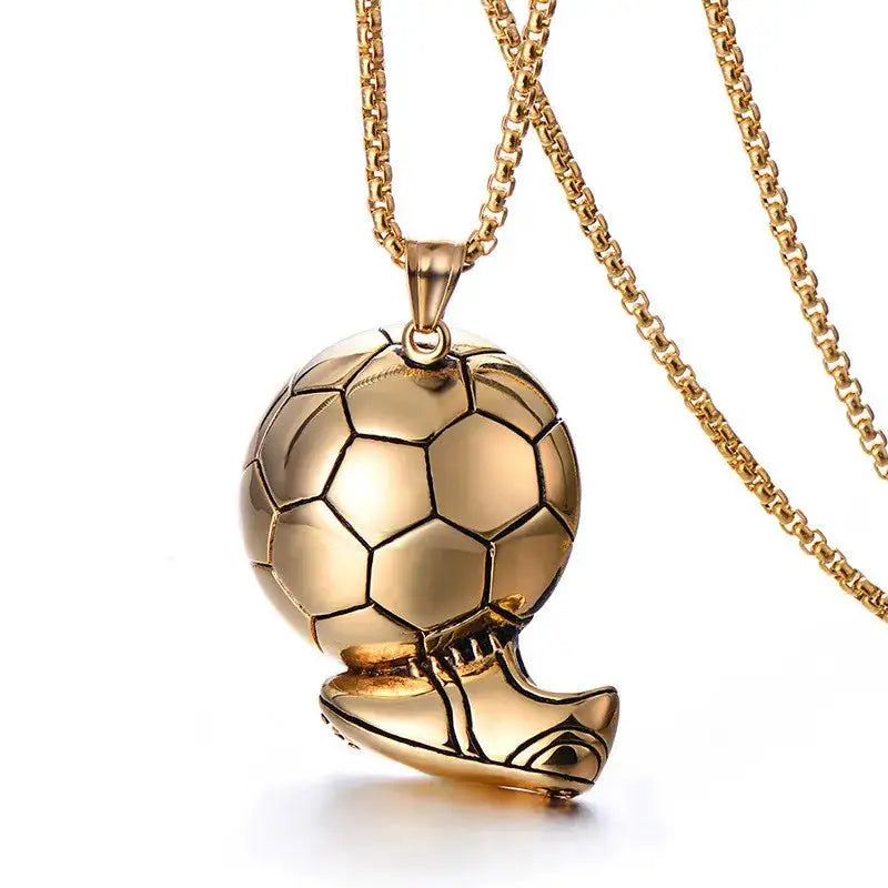 Soccer Shoe Pendant Necklace for Men